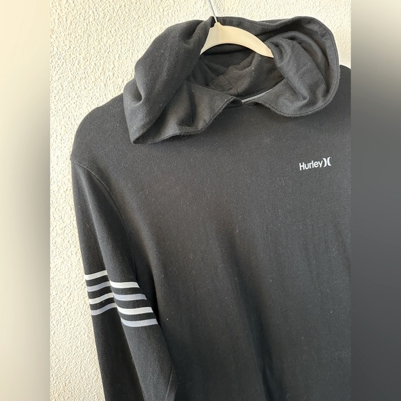 Hurley Black Men's Hooded Tee - Picture 2 of 10